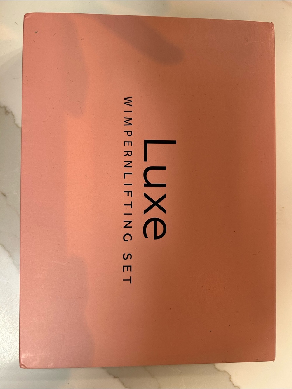Luxe Peach-Pink Wimpern Lifting Set
